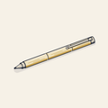 Drawing of a bamboo pen