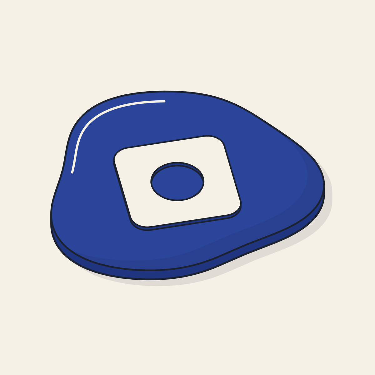 Drawing of a silicone fridge magnet