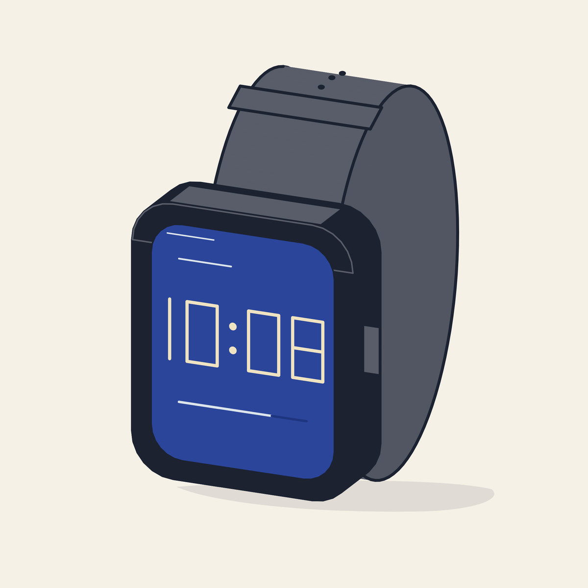 Drawing of a smartwatch