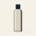 Drawing of a stainless steel bottle